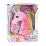 Unicorn hættehoved med 4 tilbehør