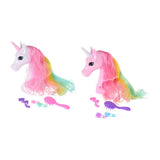 Unicorn hættehoved med 4 tilbehør