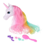 Unicorn hættehoved med 4 tilbehør