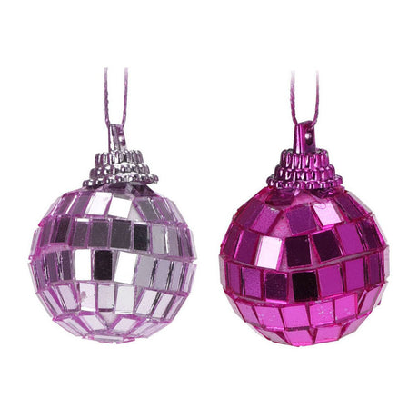 Ngk spejl disco kugle farve, 8 stk.