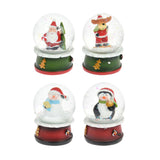 Vandkugle med julefigur, 4,5cm