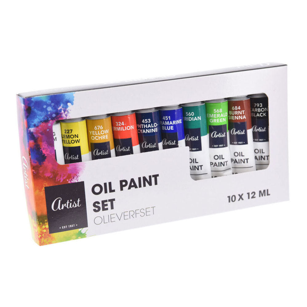 Oliemaling, 10x12ml