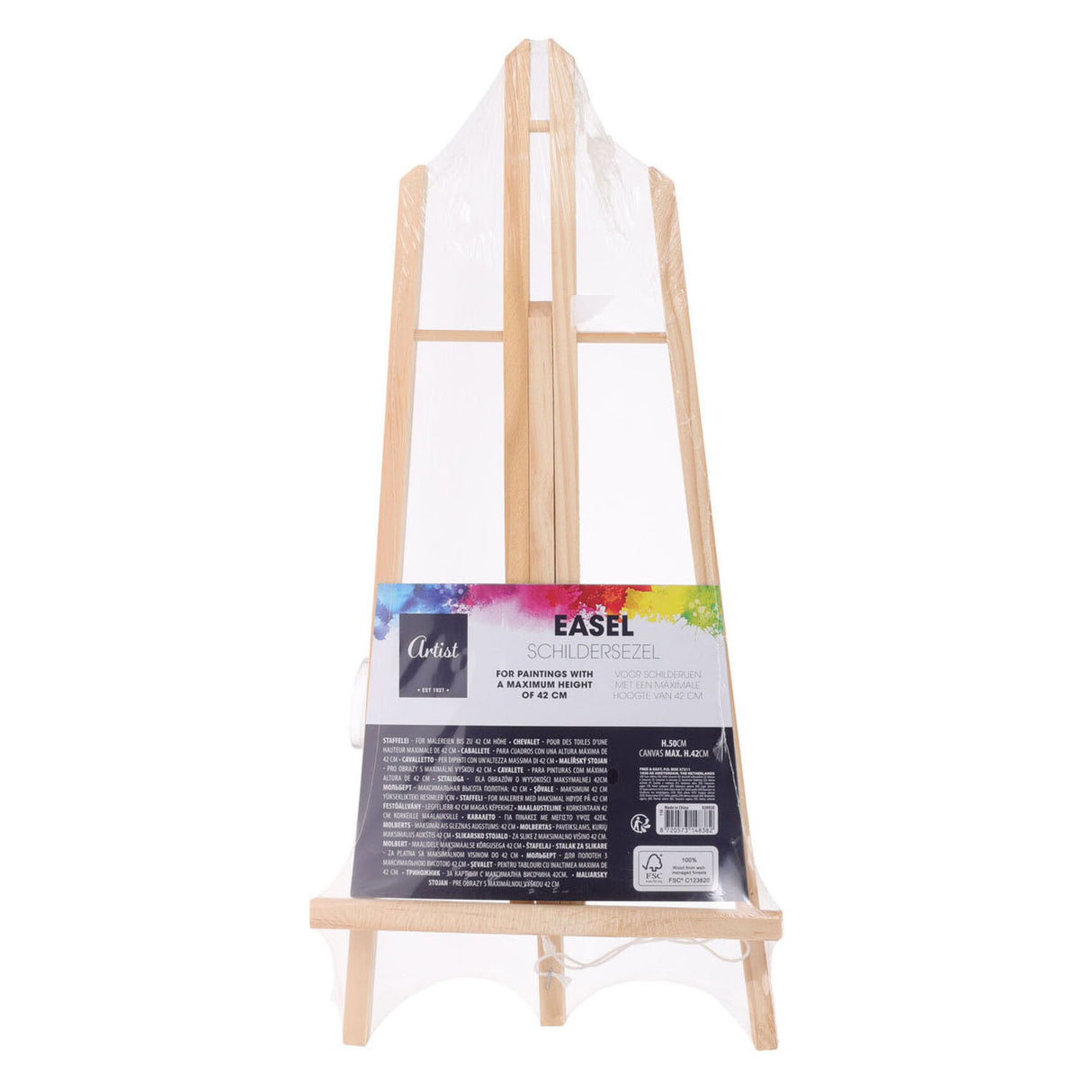 Malere Ezel Hout, 50 cm