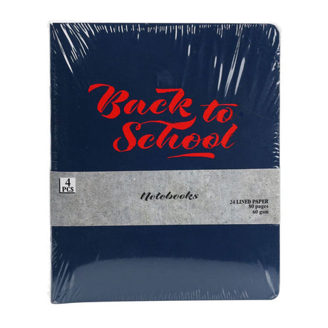 Skolen notebooks print, 4 stk.
