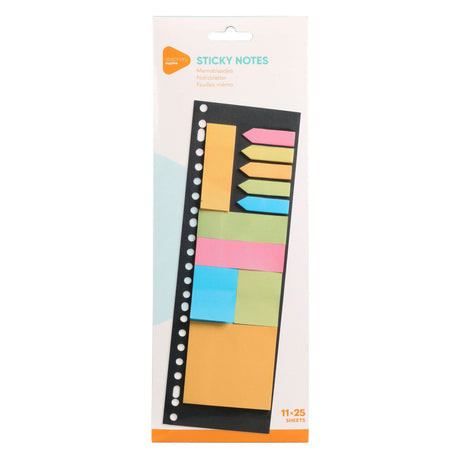 Sticky notes sæt, 11x25 ark
