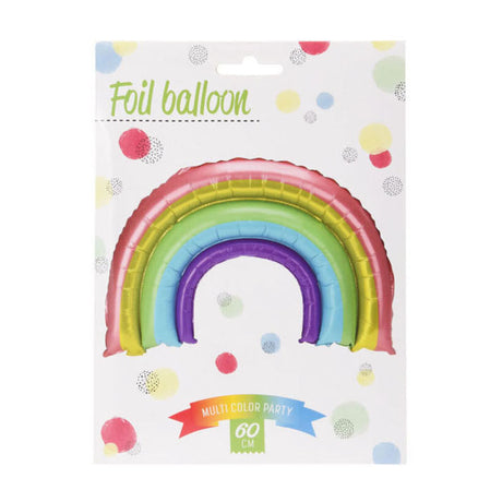 Folieballon regnbue, 60 cm