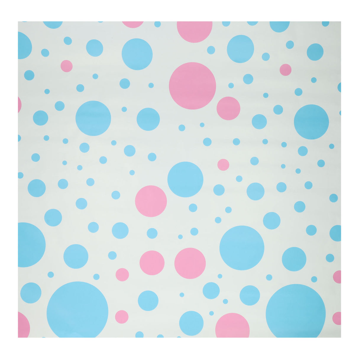 Gaveindpakning Paper Blue Pink Dots, 4MTR.