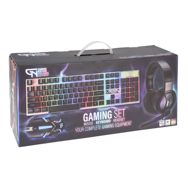 Gaming sæt mus tastatur hovedtelefoner 3i1