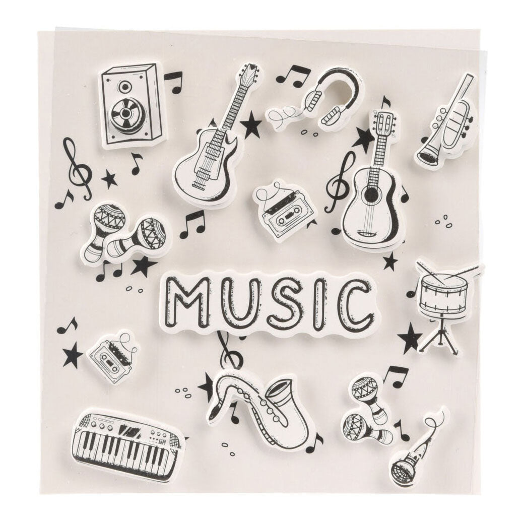 Klistermærker 3d musik design