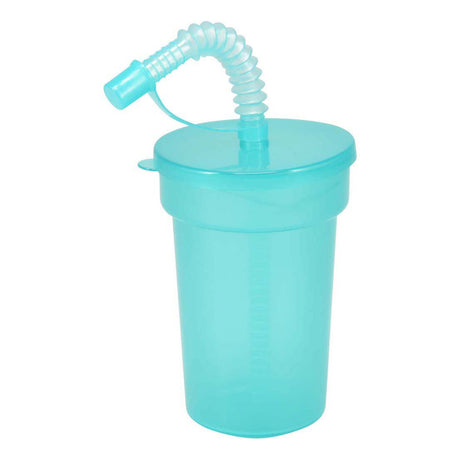 Koopman farvede drikkekopper legetøj med sugerør - sæt med 6 plastik kopper.