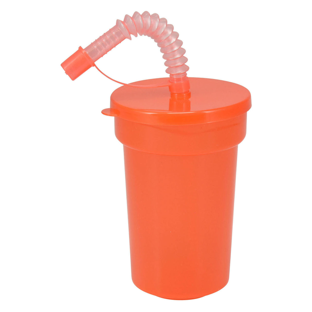 Koopman farvede drikkekopper legetøj med sugerør - sæt med 6 plastik kopper.