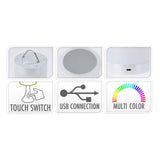 Genopladelig touch-lampe