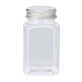 Plast opbevaringsglas med låg, 4 stk.