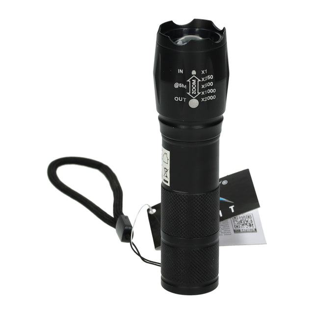 Lommelygte sort, 13 cm