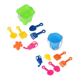 Fyldt mini strandspand, 6 stk