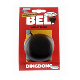 Cykelklokke ding-dong stål 80 mm sort