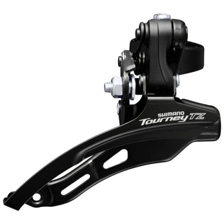 Shimano forskifter 6 7-trins tourney tz fd-tz510 nedsving - med høj klemme ø31,8 mm - 48t - sort sølv
