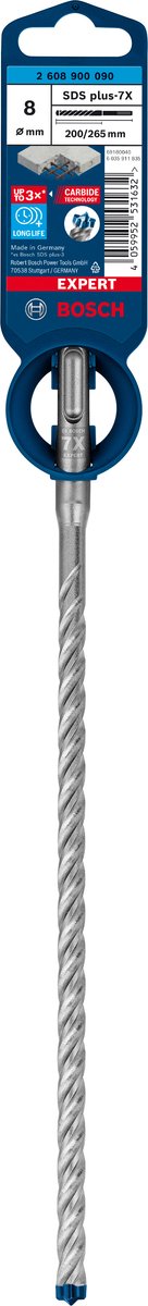 Bosch expert sds plus-7x borehammer 8 x 200 x 265 mm
