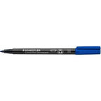 Pen staedtler lumocolor 317 fiber 1 mm blå vandtæt