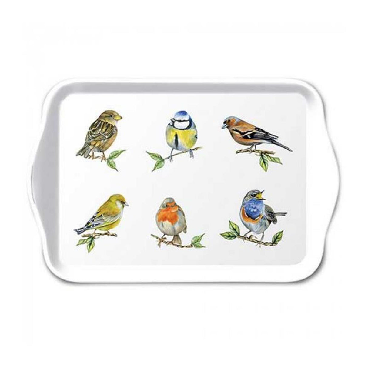 Ambiente bakke 13x21cm fugleart hvid