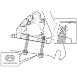 Shimano kaliber fikseringsbolt type c til bagerste flad montering