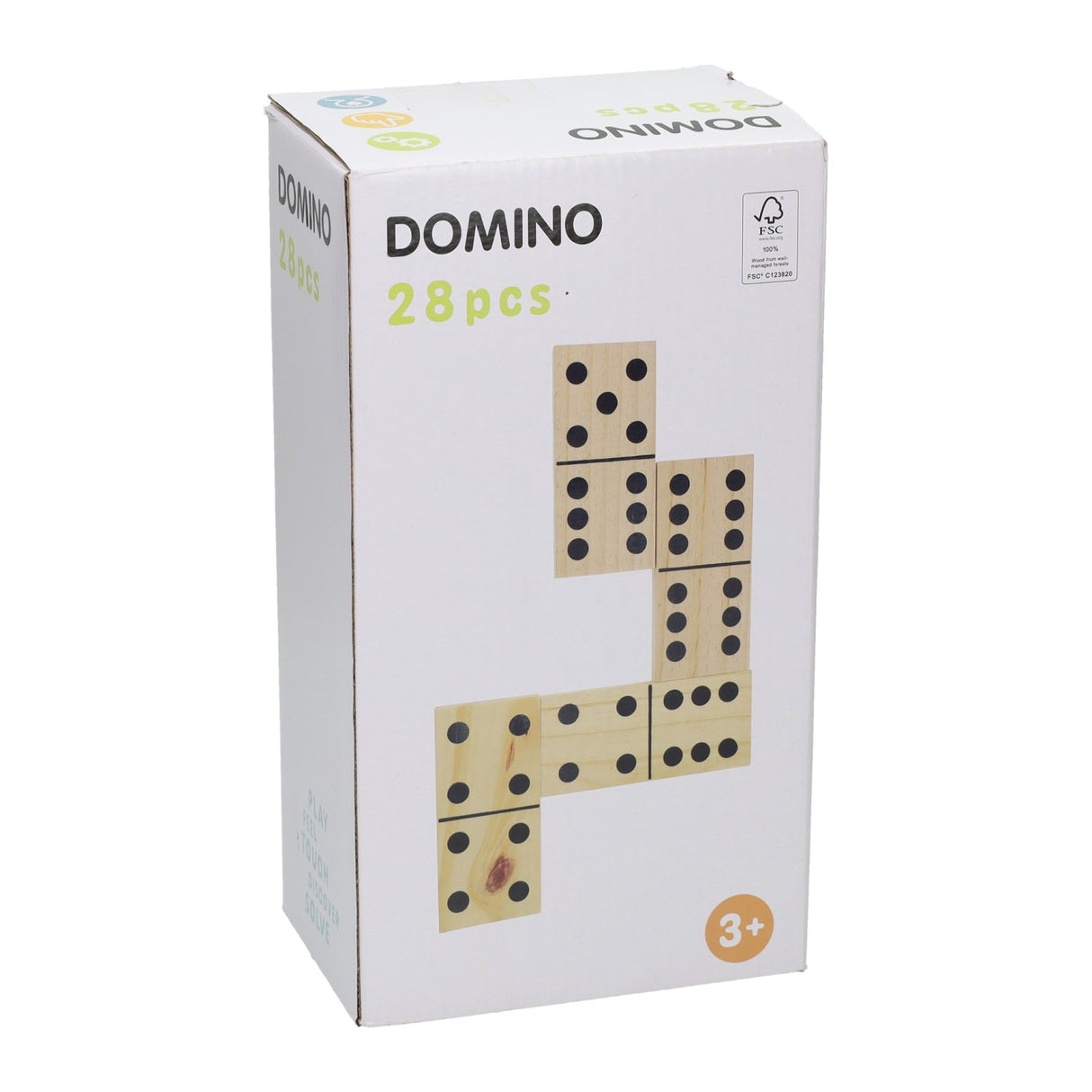 Groot houten dominospel - 28dlg.
