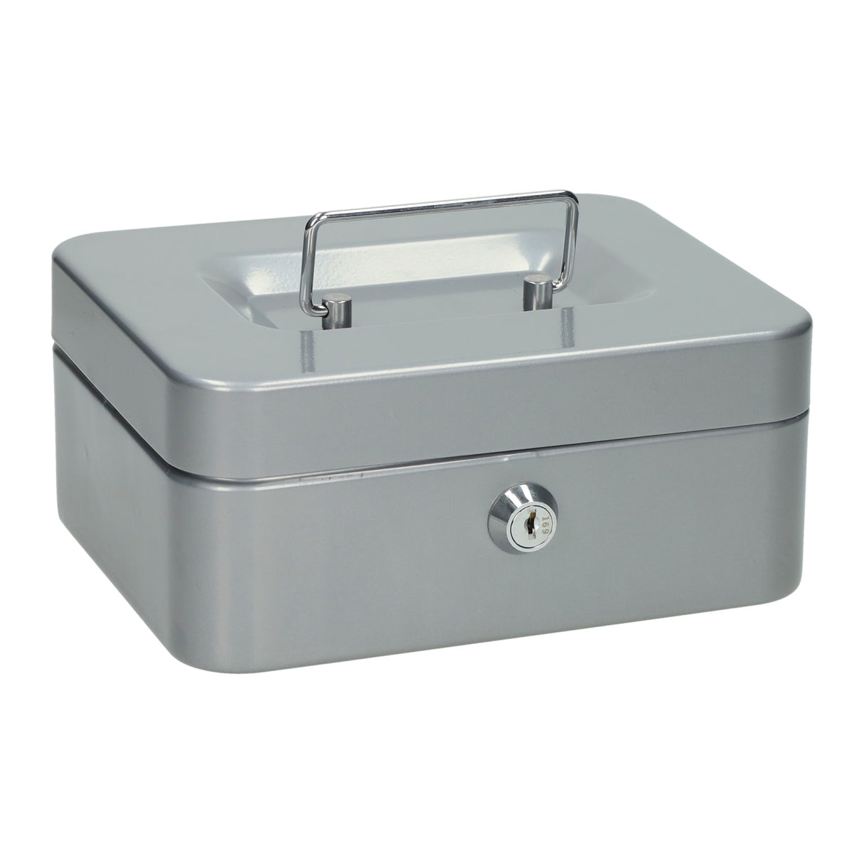 Geldkist van metaal met slot - 20x16x9cm
