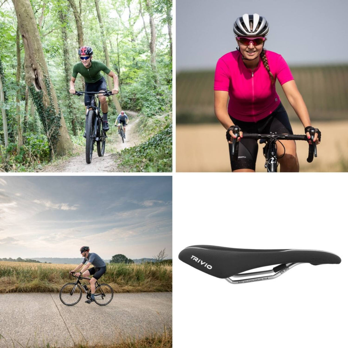 Trivio - gorilla pfs cykelsadel sort pfs