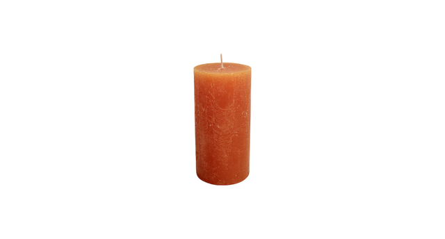 Kaars rustiek 140 70mm saffron