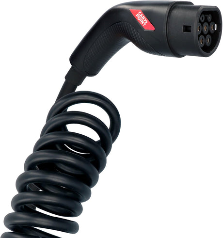 Carpoint spiral ladekabel elbil type2>2 32a 3ph 6 meter