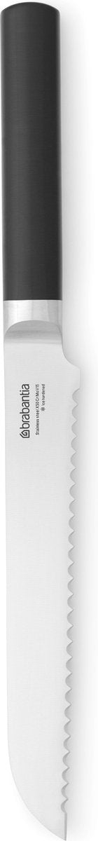 Brabantia profil brødkniv - takket - sort rustfrit stål