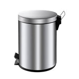 V-del - pedalspand 5 liter - rustfrit stål - mat rustfrit stål - affaldsspand