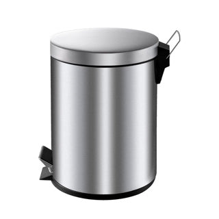 V-del - pedalspand 5 liter - rustfrit stål - mat rustfrit stål - affaldsspand
