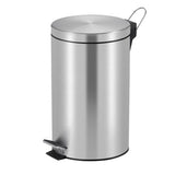 V-del - pedalspand 12 liter - rustfrit stål plast - mat rustfrit stål - affaldsspand