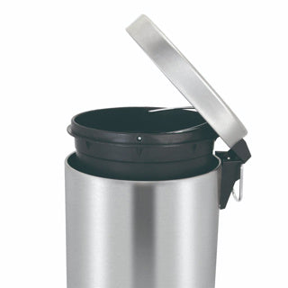 V-del - pedalspand 12 liter - rustfrit stål plast - mat rustfrit stål - affaldsspand