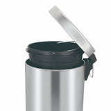 V-del - pedalspand 12 liter - rustfrit stål plast - mat rustfrit stål - affaldsspand