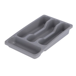 Curver bestikbakke 4 rum - 33x20x6 cm - lysegrå