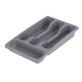 Curver bestikbakke 4 rum - 33x20x6 cm - lysegrå