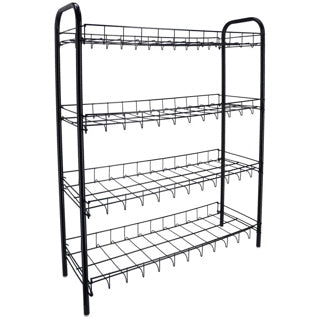 Metaltex sko rack 4 stativer 64x23x80,5 cm sort