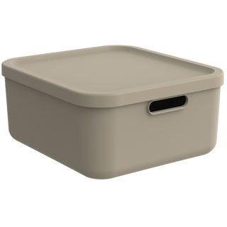 Rotho albula dekorationsopbevaringsboks 20l cappuccino