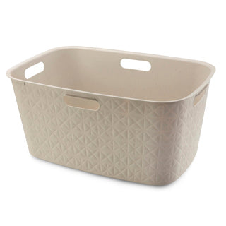 Curver softex vasketøjskurv 45l kridhvid 57x37x27cm