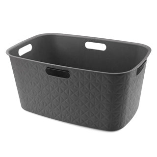 Curver softex vasketøjskurv 45l antracit 57x37x27cm