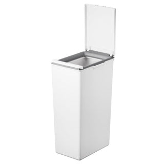 Eko - morandi touch 40 liter - plastik - hvid - affaldsspand