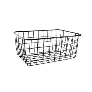 Ingen mærke trådkurv 20x15,5x8cm mat sort | 6 stk