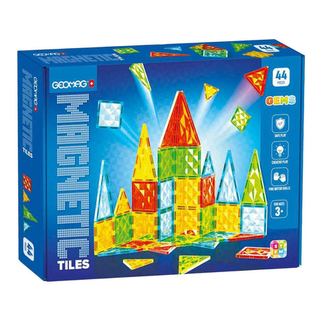 Geomag magnetiske fliser ædelstenssæt - 44 stk.