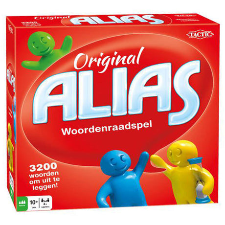 Taktisk alias - brætspil - festspil - ordspil - familiespil - fra 10 år - mere end 8 millioner solgt på verdensplan