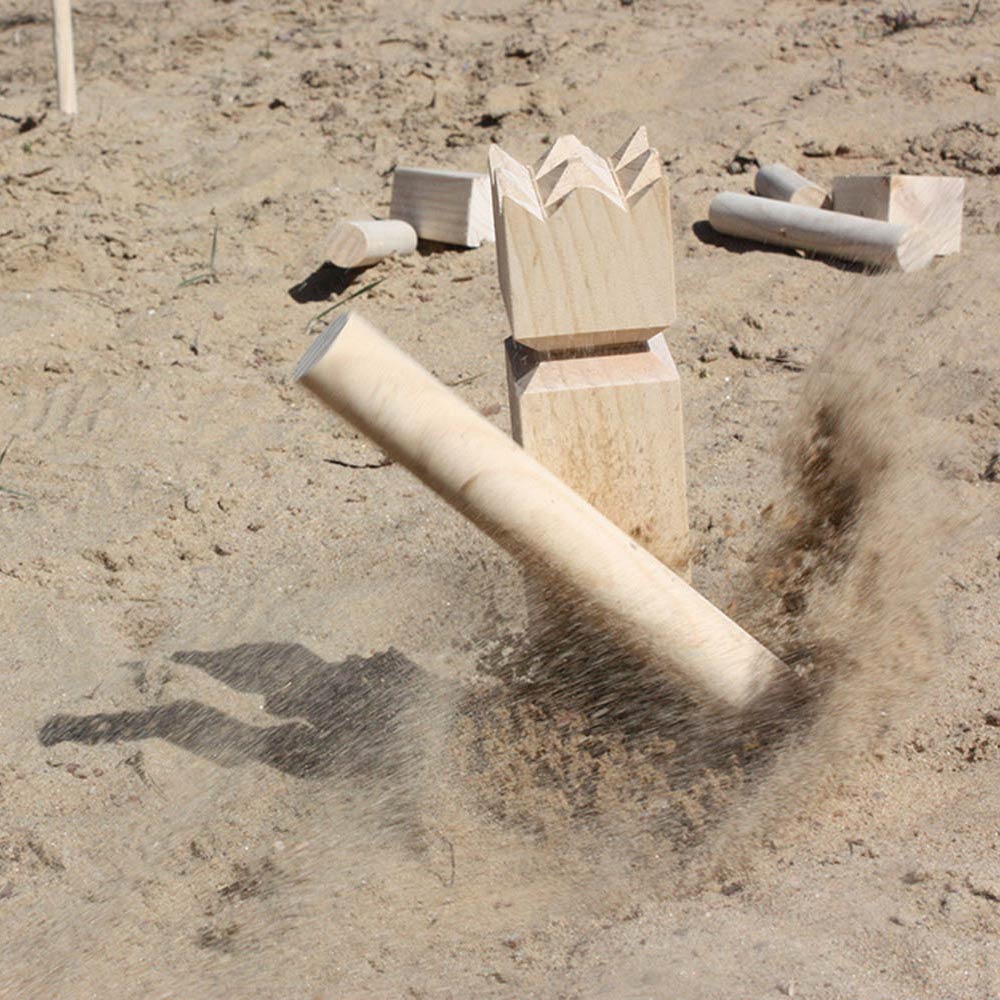 Tactic kubb – fange- og kastespil – originalt svensk kastespil i praktisk bærbar æske – bæredygtigt fyrretræ