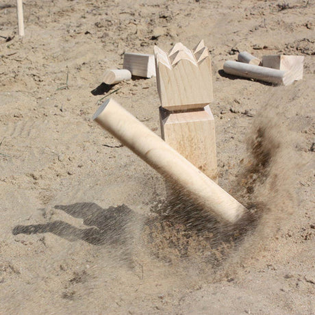 Tactic kubb – fange- og kastespil – originalt svensk kastespil i praktisk bærbar æske – bæredygtigt fyrretræ