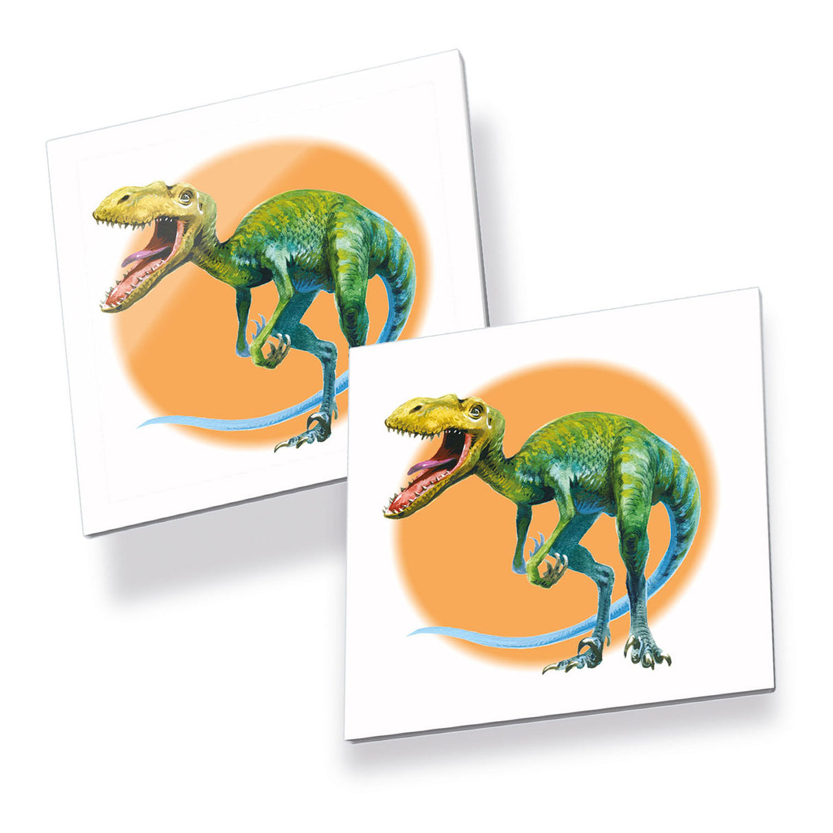 Taktisk memo dinosaurer - memospil - find de rigtige par - farverige dinosaurer og forhistoriske krybdyr - pædagogisk brætspil for børn og familier - 2 til 6 spillere - fra 3 år