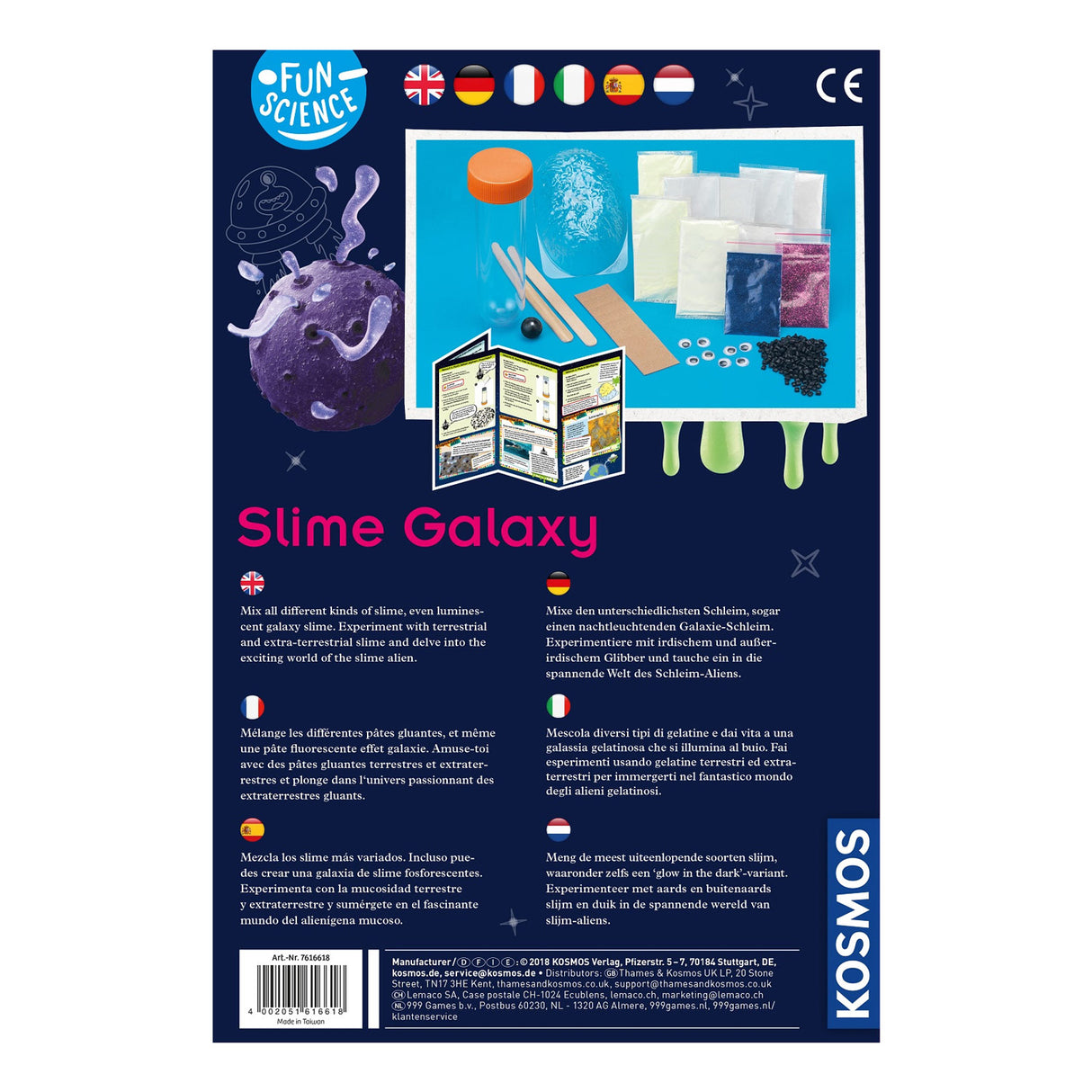 Kosmos eksperimenterer med fremmed slim